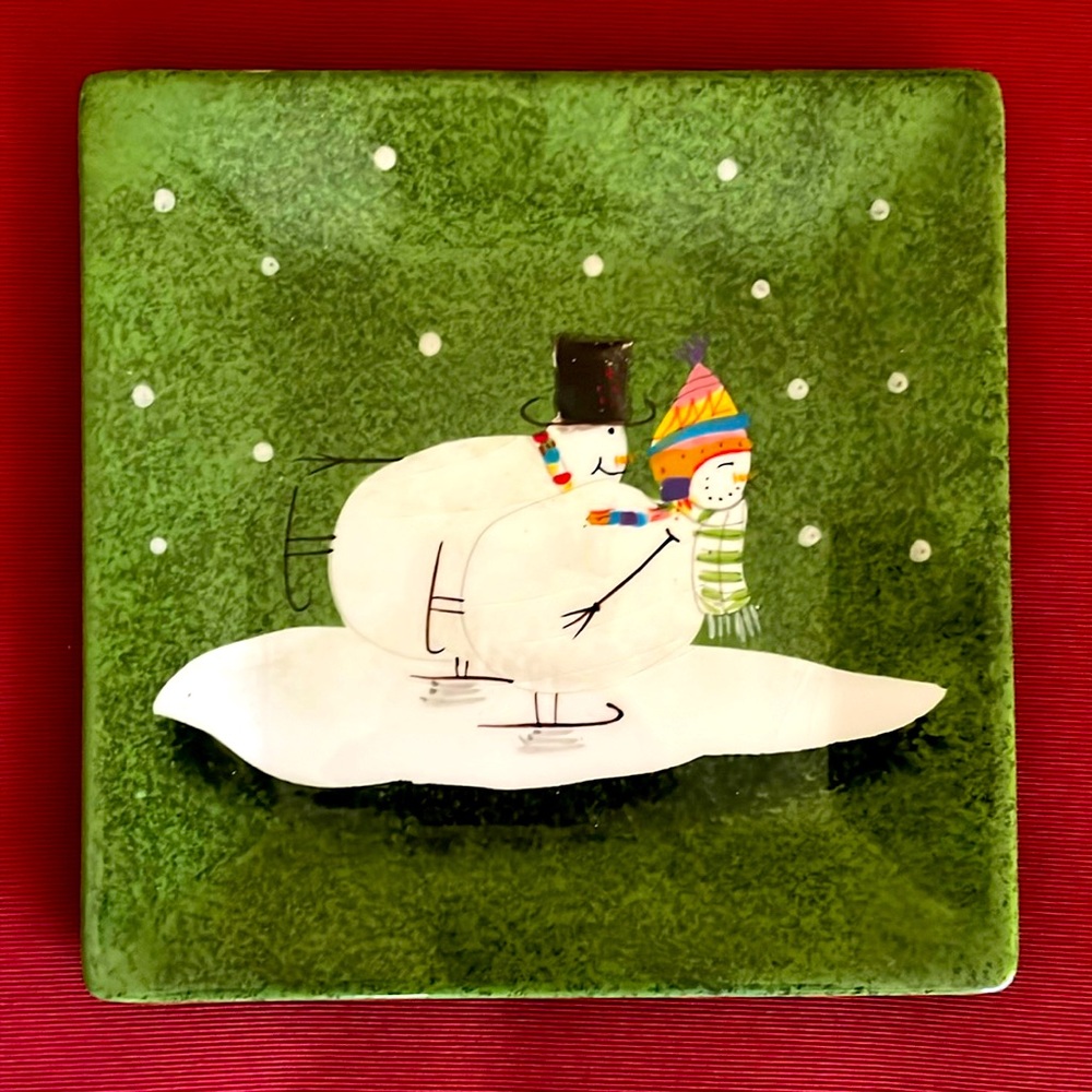 Oneida SNOWMATES square plate